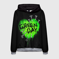 Мужская толстовка Green day heart nails