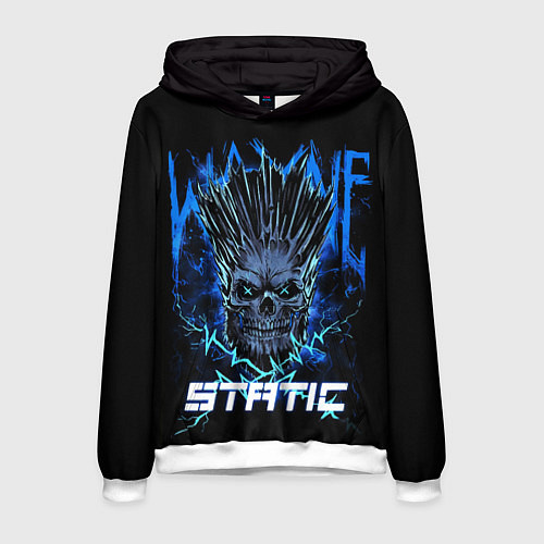 Мужская толстовка X Static - Wayne Static skull / 3D-Белый – фото 1