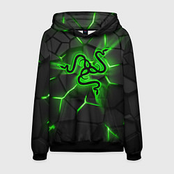 Мужская толстовка Razer neon logo