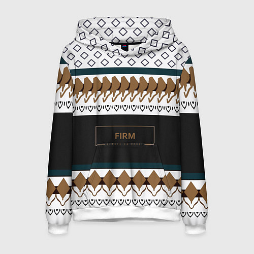 Мужская толстовка Как белый свитер из 90х FIRM / 3D-Белый – фото 1