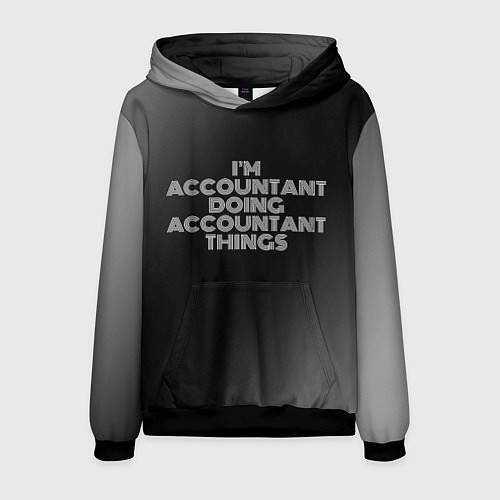 Мужская толстовка Im accountant doing accountant things: на темном / 3D-Черный – фото 1