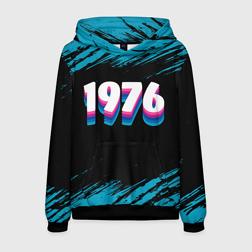 Мужская толстовка Made in 1976: vintage art / 3D-Черный – фото 1