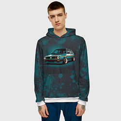 Толстовка-худи мужская Golf Mk 1992, цвет: 3D-белый — фото 2