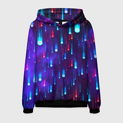 Толстовка-худи мужская Neon rain, цвет: 3D-черный