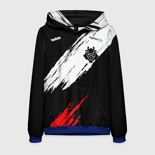 Мужская толстовка G2 форма / 3D-Синий – фото 1