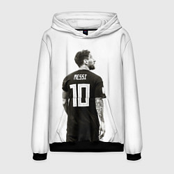 Толстовка-худи мужская 10 Leo Messi, цвет: 3D-черный