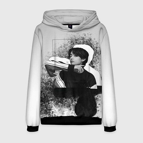 Мужская толстовка Тэхён и его тень / 3D-Черный – фото 1