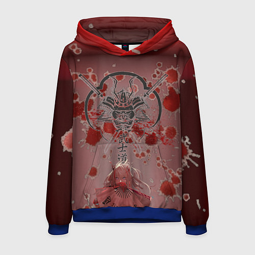 Мужская толстовка Anime Girl / 3D-Синий – фото 1