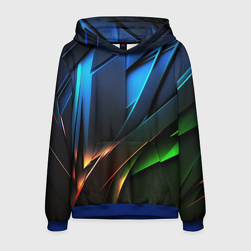 Мужская толстовка Gamer background / 3D-Синий – фото 1