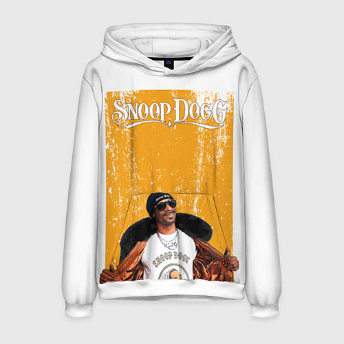 Мужская толстовка Американский рэппер Snoop Dogg / 3D-Белый – фото 1