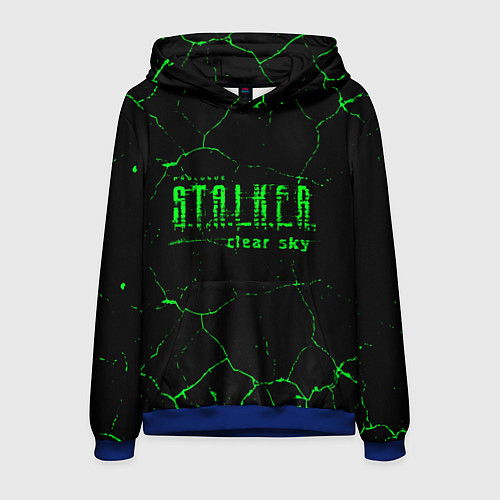 Мужская толстовка Stalker radiation art / 3D-Синий – фото 1