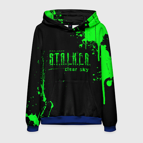 Мужская толстовка Stalker sky art / 3D-Синий – фото 1