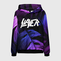 Мужская толстовка Slayer neon monstera