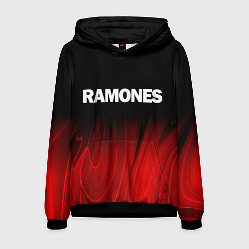 Мужская толстовка Ramones red plasma / 3D-Черный – фото 1