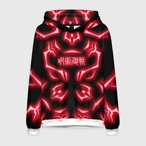 Мужская толстовка Магическая битва светящиеся Знаки Сукуны / 3D-Белый – фото 1