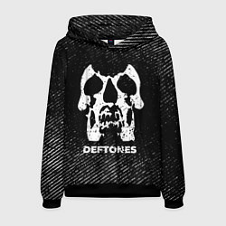 Мужская толстовка Deftones с потертостями на темном фоне