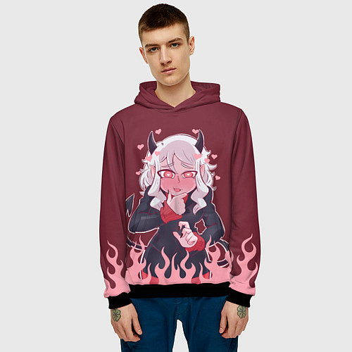 Мужская толстовка Красотка Модеус / 3D-Черный – фото 3