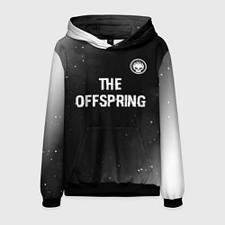 Мужская толстовка The Offspring glitch на темном фоне: символ сверху