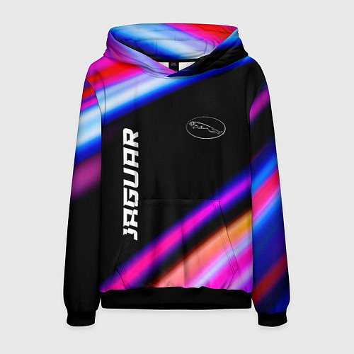 Мужская толстовка Jaguar speed lights / 3D-Черный – фото 1