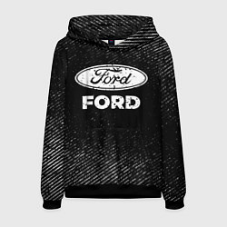 Мужская толстовка Ford с потертостями на темном фоне