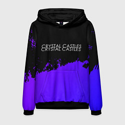 Мужская толстовка Crystal Castles purple grunge