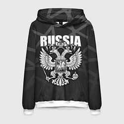 Мужская толстовка Russia - герб РФ