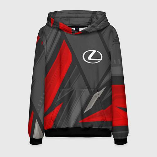 Мужская толстовка Lexus sports racing / 3D-Черный – фото 1