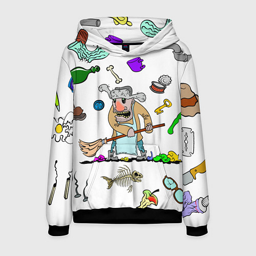 Мужская толстовка Дворничек / 3D-Черный – фото 1