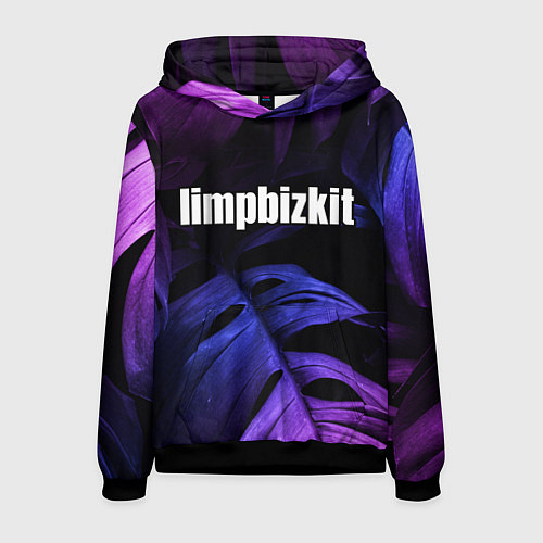 Мужская толстовка Limp Bizkit neon monstera / 3D-Черный – фото 1