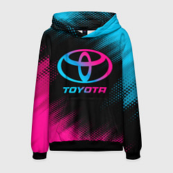 Толстовка-худи мужская Toyota - neon gradient, цвет: 3D-черный