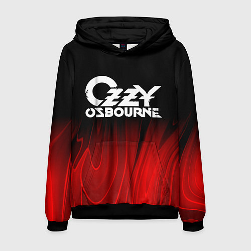 Мужская толстовка Ozzy Osbourne red plasma / 3D-Черный – фото 1