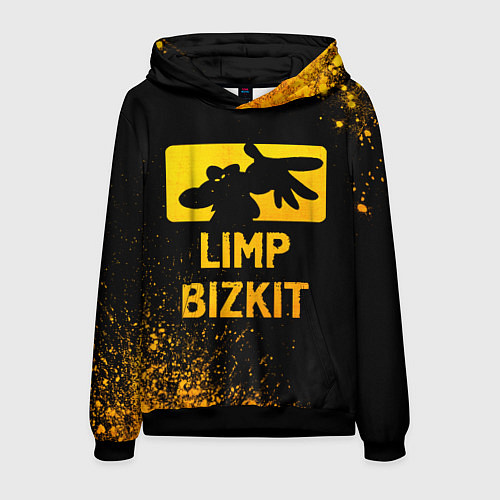 Мужская толстовка Limp Bizkit - gold gradient / 3D-Черный – фото 1