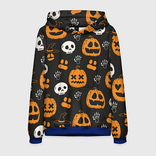 Мужская толстовка Holiday halloween / 3D-Синий – фото 1