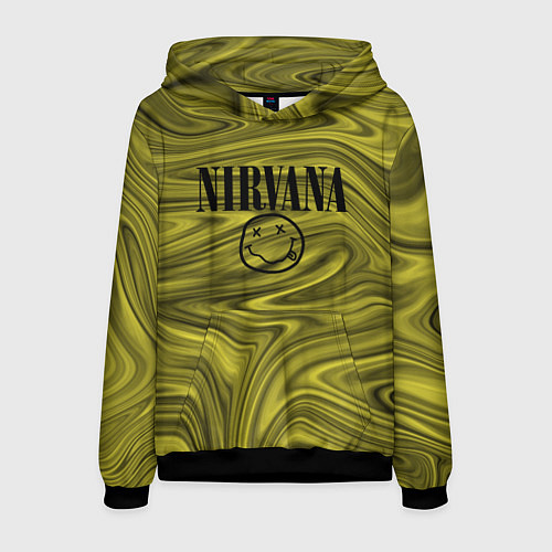 Мужская толстовка Nirvana лого абстракция / 3D-Черный – фото 1