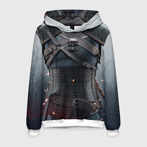 Мужская толстовка Броня Геральта / 3D-Белый – фото 1