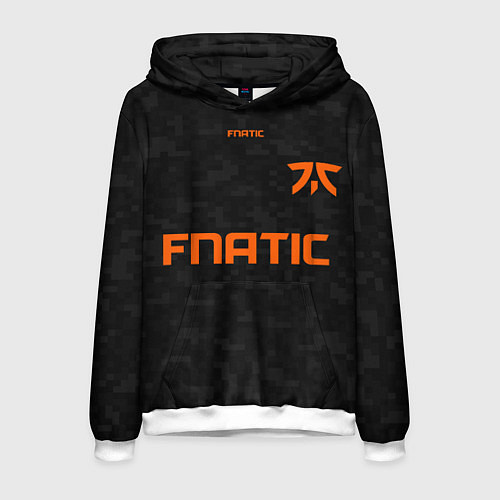 Мужская толстовка Форма Fnatic pixels / 3D-Белый – фото 1