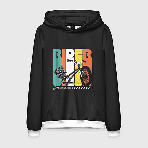 Мужская толстовка Bmx extreme / 3D-Белый – фото 1