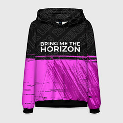 Толстовка-худи мужская Bring Me the Horizon rock legends: символ сверху, цвет: 3D-черный