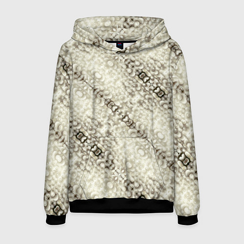 Мужская толстовка Жемчужная россыпь / 3D-Черный – фото 1