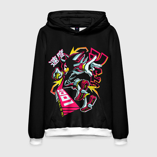 Мужская толстовка Шэдоу - Sonic / 3D-Белый – фото 1