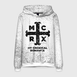 Мужская толстовка My Chemical Romance с потертостями на светлом фоне