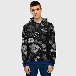 Толстовка-худи мужская Sad art, цвет: 3D-синий — фото 2