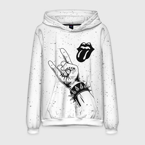 Мужская толстовка Rolling Stones и рок символ / 3D-Белый – фото 1