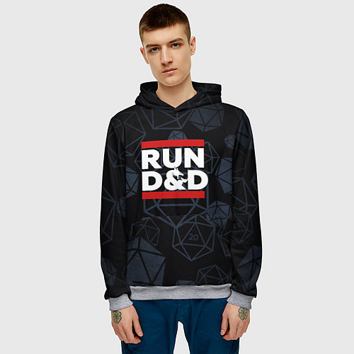 Мужская толстовка Подземелья и драконы dnd / 3D-Меланж – фото 3