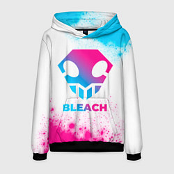 Толстовка-худи мужская Bleach neon gradient style, цвет: 3D-черный