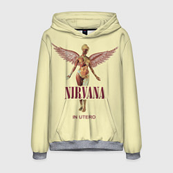 Толстовка-худи мужская Nirvana - In utero, цвет: 3D-меланж