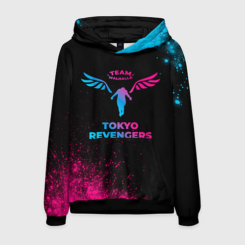 Мужская толстовка Tokyo Revengers - neon gradient / 3D-Черный – фото 1