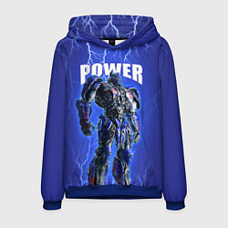 Толстовка-худи мужская Трансформеры: Оптимус Прайм, цвет: 3D-синий