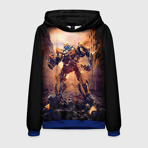 Мужская толстовка Трансформеры: Бамблби / 3D-Синий – фото 1