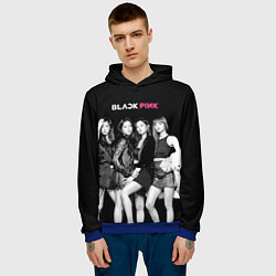 Толстовка-худи мужская Blackpink Beautiful girls, цвет: 3D-синий — фото 2